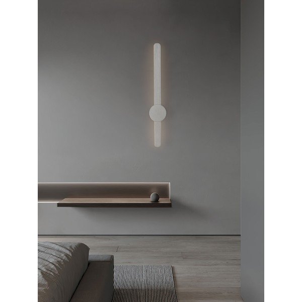 Matētas sudraba krāsas alumīnija LED sienas lampa Norei – Nova Luce-image-2