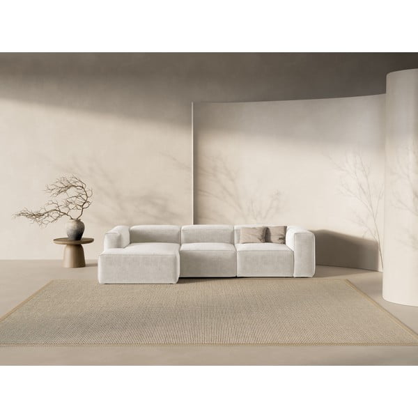 Bēšs stūra dīvāns (ar kreiso stūri/ar zvilni) Bergamo – Cosmopolitan Design-image-1