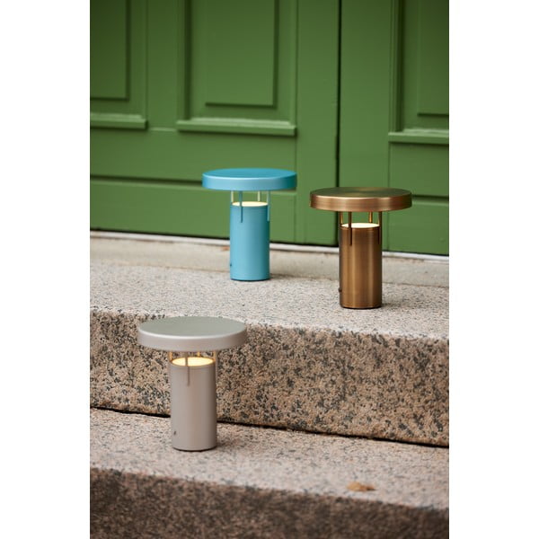 Gaiši pelēka LED galda lampa ar regulējamu spilgtumu (augstums 20 cm) BringMe – Hübsch-image-4