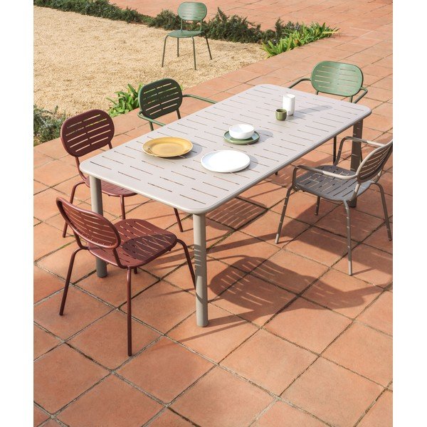 Bordo metāla dārza krēsls Brai – Kave Home-image-1