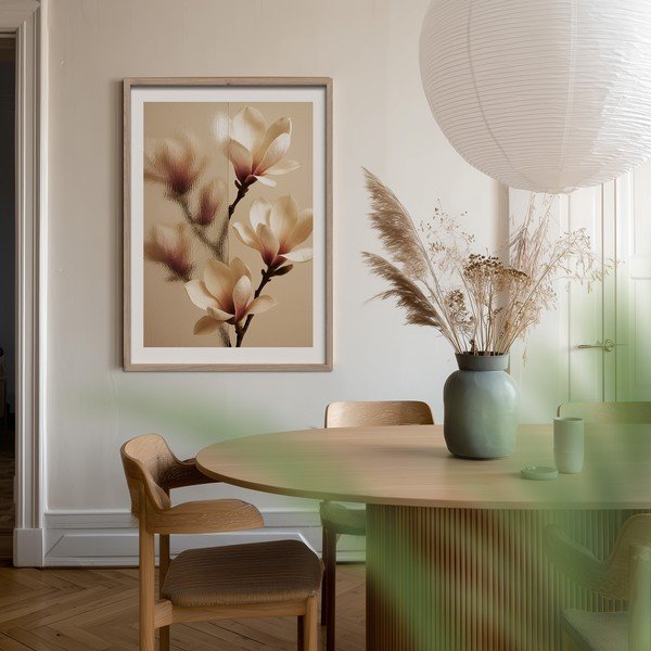 Drukāta glezna ar rāmi 50x70 cm Soft Magnolia – Styler-image-1