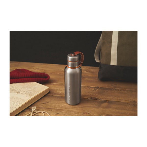 Oranžs 2-sienu nerūsējošā tērauda termoss Black + Blum Insulated Vacuum Bottle, 500 ml-image-1
