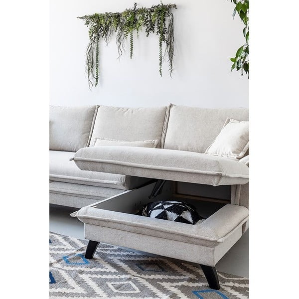 Bēšs izlaižams stūra dīvāns Miuform Charming Charlie, labais stūris-image-4