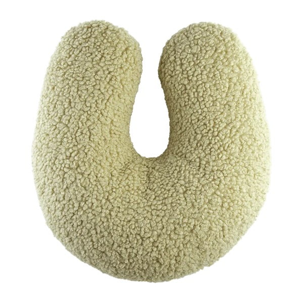 Zaļš bērnu dīvāna spilvens no buklē auduma U – Wigiwama