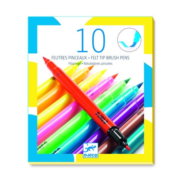 10 neona marķieru komplekts Djeco-image-2