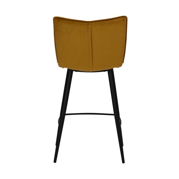 Dzeltens samta bāra krēsls DAN-FORM Denmark Join, augstums 93 cm-image-4