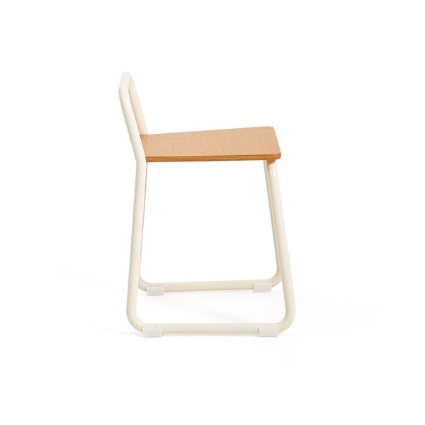 Bēšs metāla bērnu krēsls Tinn – Kave Home-image-3