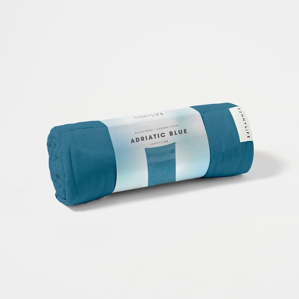 Zils kokvilnas pludmales dvielis Sunnylife Summer Stripe, 175 x 90 cm-image-3