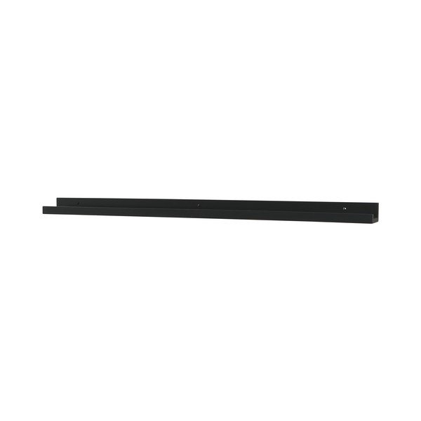 Melns sienas plaukts bildēm 120 cm Studio – WOOOD-image-2