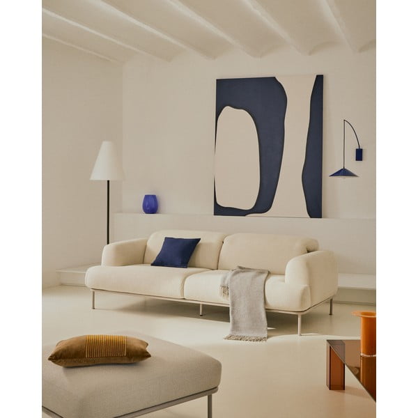 Tumši zaļa stāvlampa ar auduma abažūru (augstums 153 cm) Navat – Kave Home-image-1