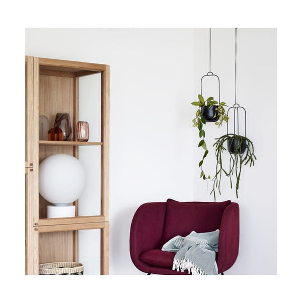 2 melnu dzelzs piekaramo podiņu komplekts Hübsch Juro-image-2