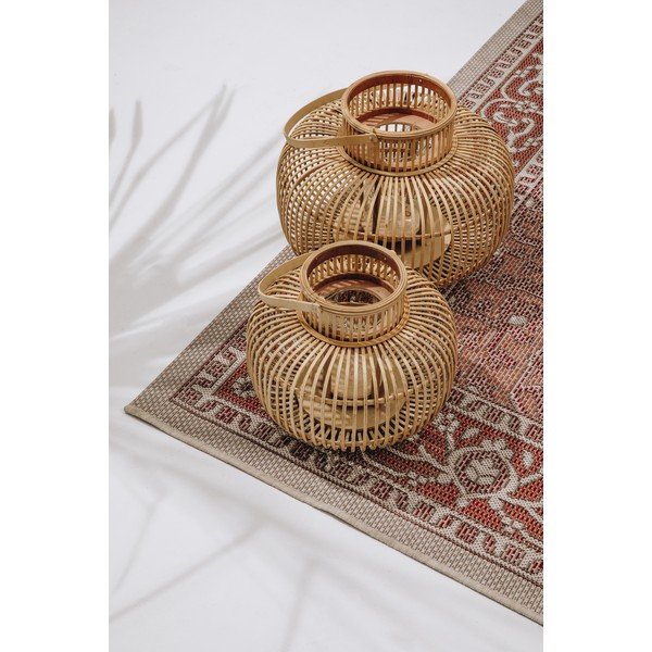 2 bambusa laternu komplekts Hübsch Bamboo-image-1