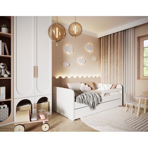 Balta bērnu gulta ar redelēm 80x200 cm Duuli – ELTAP-image-2