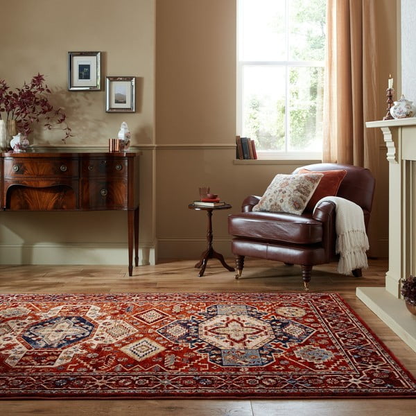 Sarkans paklājs 120x170 cm Gillingham – Flair Rugs-image-1