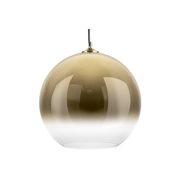 Stikla griestu lampa zelta krāsā Leitmotiv Bubble, ø 40 cm
