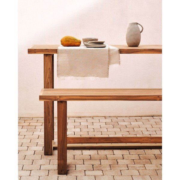 Dabīga toņa masīvkoka dārza sols Canadell – Kave Home-image-1