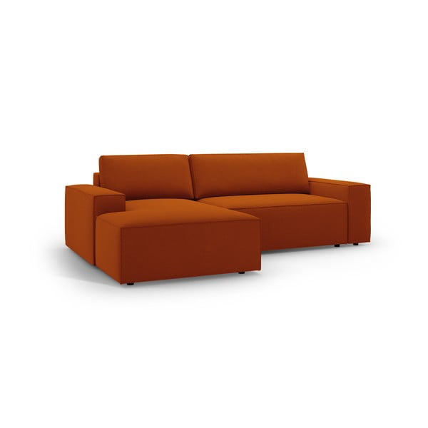 Ķieģeļu sarkans salokāms stūra dīvāns (ar kreiso stūri) Jodie – Micadoni Home-image-2