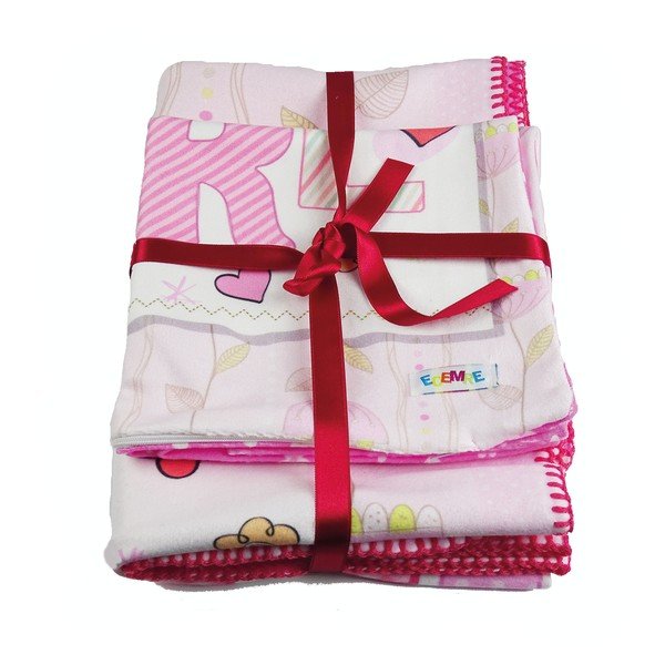 Rozā bērnu sega 85x125 cm – OYO kids-image-2