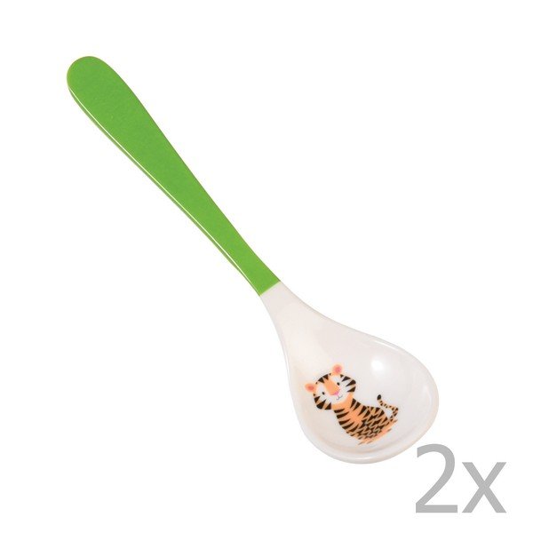 2 zaļu Rex London Jim The Tiger karotīšu komplekts zīdaiņiem