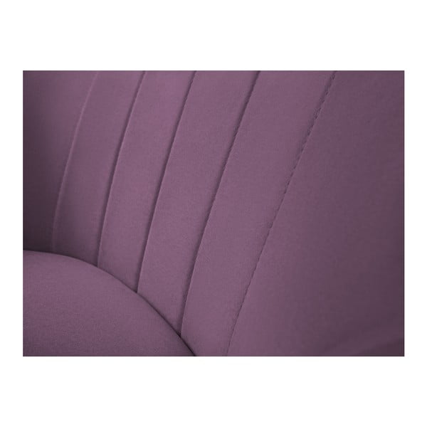 Violets krēsls Mazzini Sofas Toscane, melnas kājas-image-4