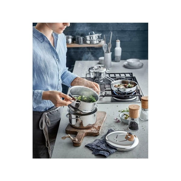 Nerūsējošā tērauda trauks ar vāku WMF Cromargan® Mini, ⌀ 12 cm-image-1