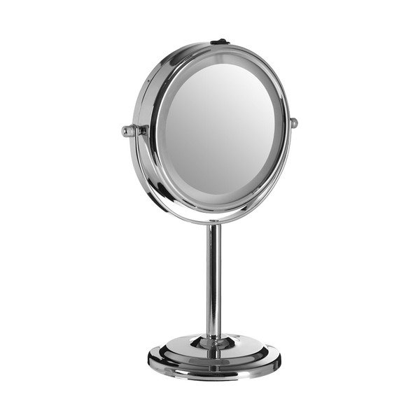 Kosmētikas spogulis ar gaismu/palielināmais (ar 2x palielinājumu) ø 15 cm Cassini – Premier Housewares-image-1