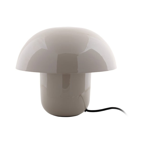 Pelēka galda lampa ar metāla abažūru (augstums 25 cm) Fat Mushroom – Leitmotiv