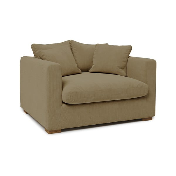 Bēšs velveta krēsls Comfy – Scandic-image-2