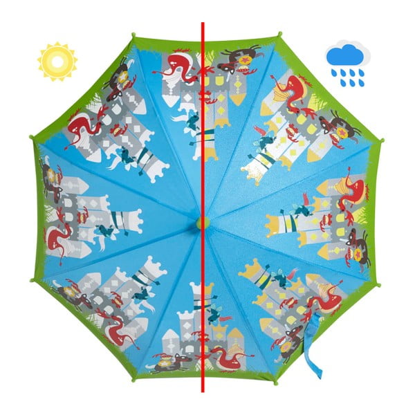 Ambiance Drosmīgais bruņinieks (Brave Knight), krāsains maināms lietussargs bērniem, ⌀ 70 cm