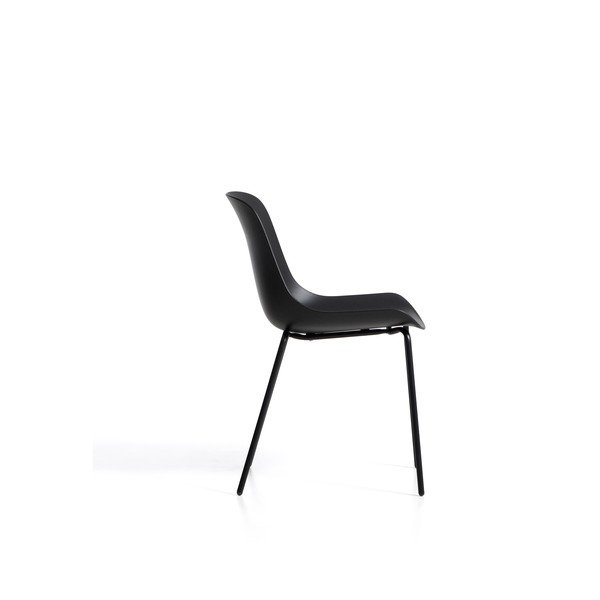 Melns plastmasas dārza krēsls Altea – Kave Home-image-4