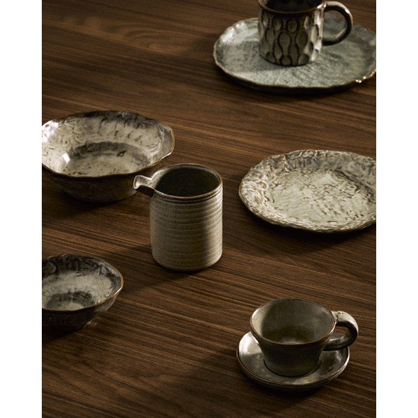 Pelēka keramikas zupas bļodiņa Alenia – Kave Home-image-1