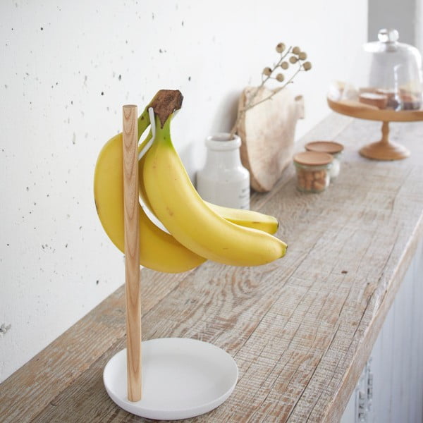 Banānu stends ar dižskābarža koka detaļām YAMAZAKI Tosca-image-1