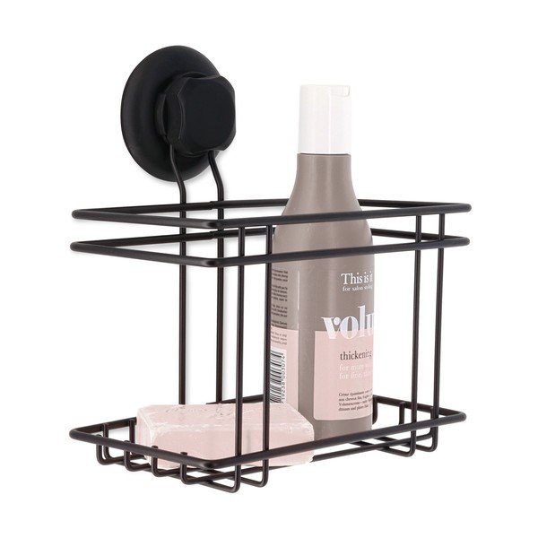 Melns pašturošs vannas istabas sienas plaukts Compactor Bestlock Black Utensils Holder-image-1