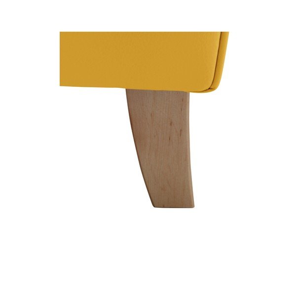 Dzeltens mākslīgās ādas krēsls Max Winzer Lorris Corn-image-1