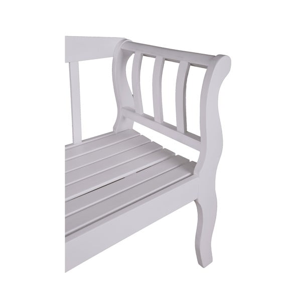 Balts masīvkoka dārza sols Arcadia – Garden Pleasure-image-1