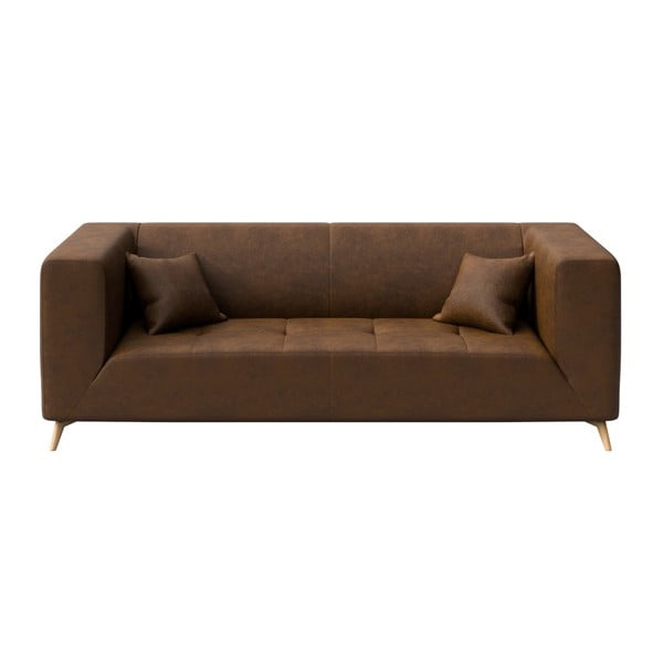 Brūns dīvāns MESONICA Toro, 217 cm