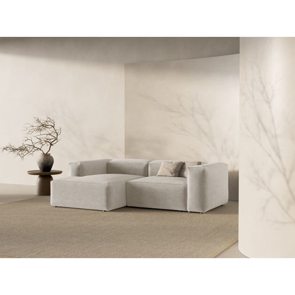 Bēšs stūra dīvāns (ar kreiso stūri/ar zvilni) Bergamo – Cosmopolitan Design-image-1