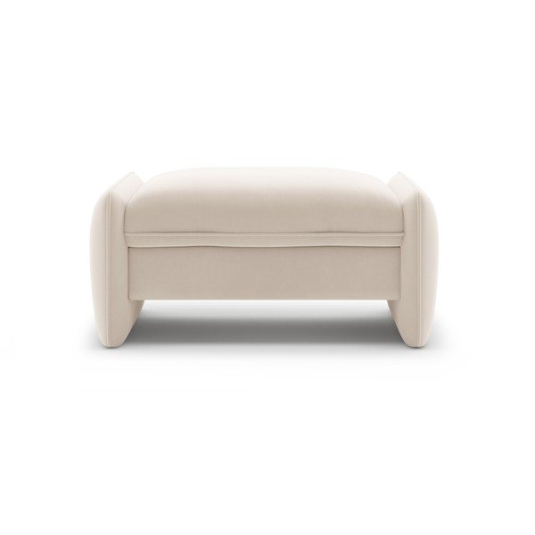 Krēmkrāsas samta kāju soliņš Georgia – Micadoni -image-1