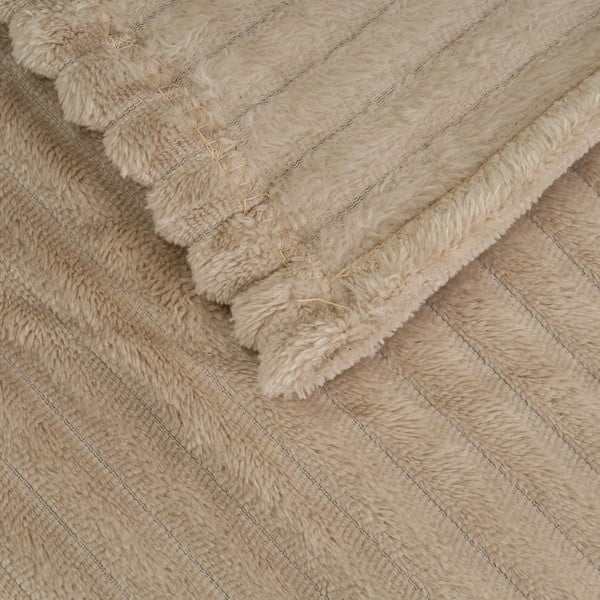 Brūns mikroplīša pleds 130x160 cm Fur Velvet – Casa Selección-image-1