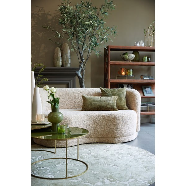 Haki zaļš apaļš paklājs ø 200 cm Sjors – Light & Living-image-1