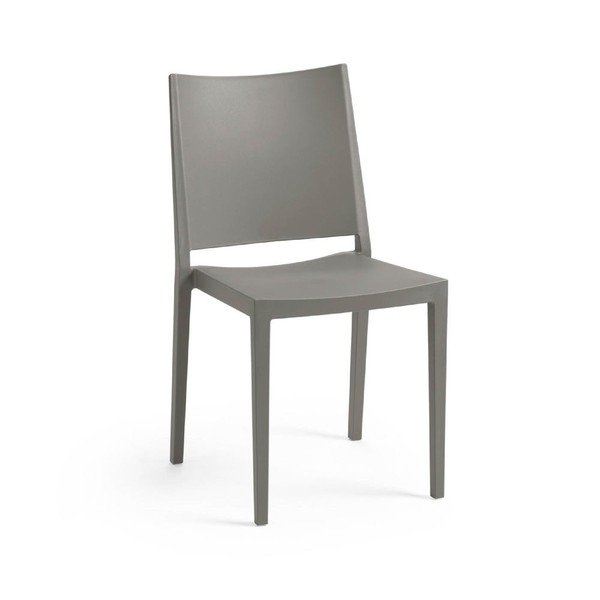 Pelēks plastmasas dārza krēsls Mosk – Rojaplast-image-3