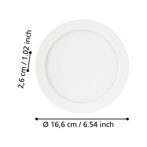 Balta LED/iebūvēta griestu lampa FUEVA 5 – EGLO-image-2