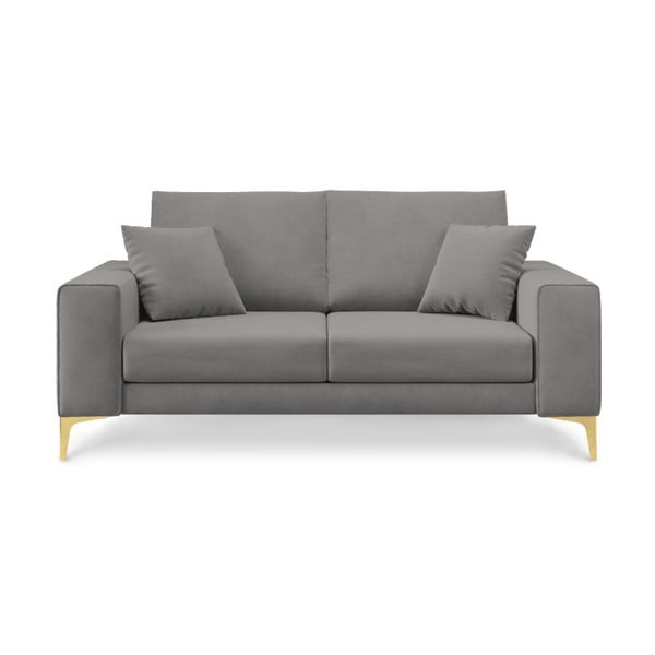 Cosmopolitan Design Basel pelēks divvietīgs dīvāns