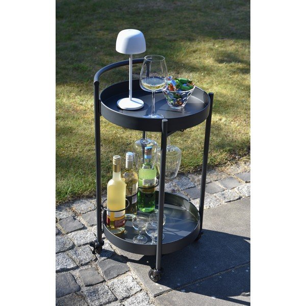 Metāla apaļš dārza servēšanas galdiņš ø 40 cm Calla – Garden Pleasure-image-1