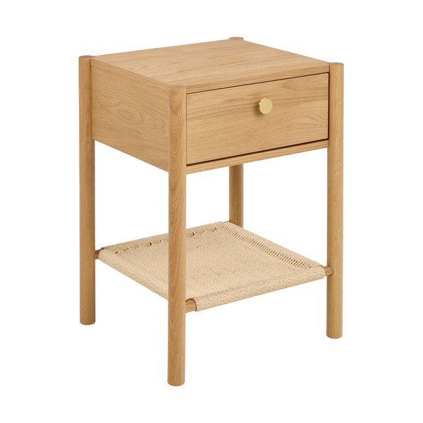 Gaiša dabīga toņa naktsskapītis ar ozolkoka imitāciju Monfort – Actona-image-2