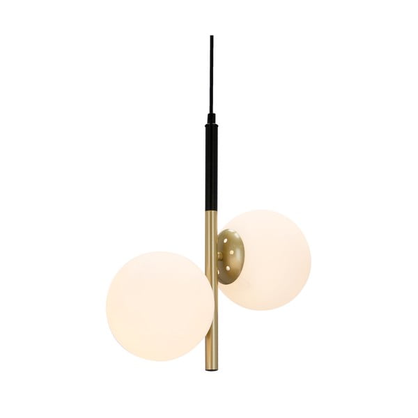 Piekaramā lampa zelta krāsā ar stikla abažūru 32,5x15 cm Duo – Candellux Lighting-image-3