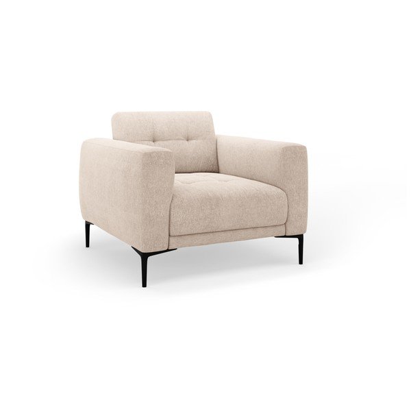 Gaiši brūns atpūtas krēsls Bemy – Micadoni 