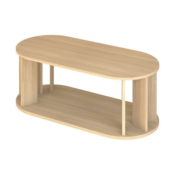 Dabīga toņa žurnālgaldiņš ar ozolkoka imitāciju 50x110 cm Nora – TemaHome-image-2