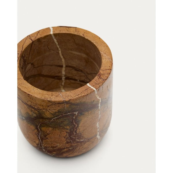 Dabīga toņa marmora trauks zobu birstei Spalsh – Kave Home-image-4