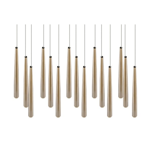 Zelta krāsas LED piekaramā lampa Cala – Trio Select-image-2